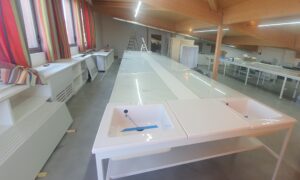 Réalisation de tables de laboratoire pour le laboratoire DUBERNET
